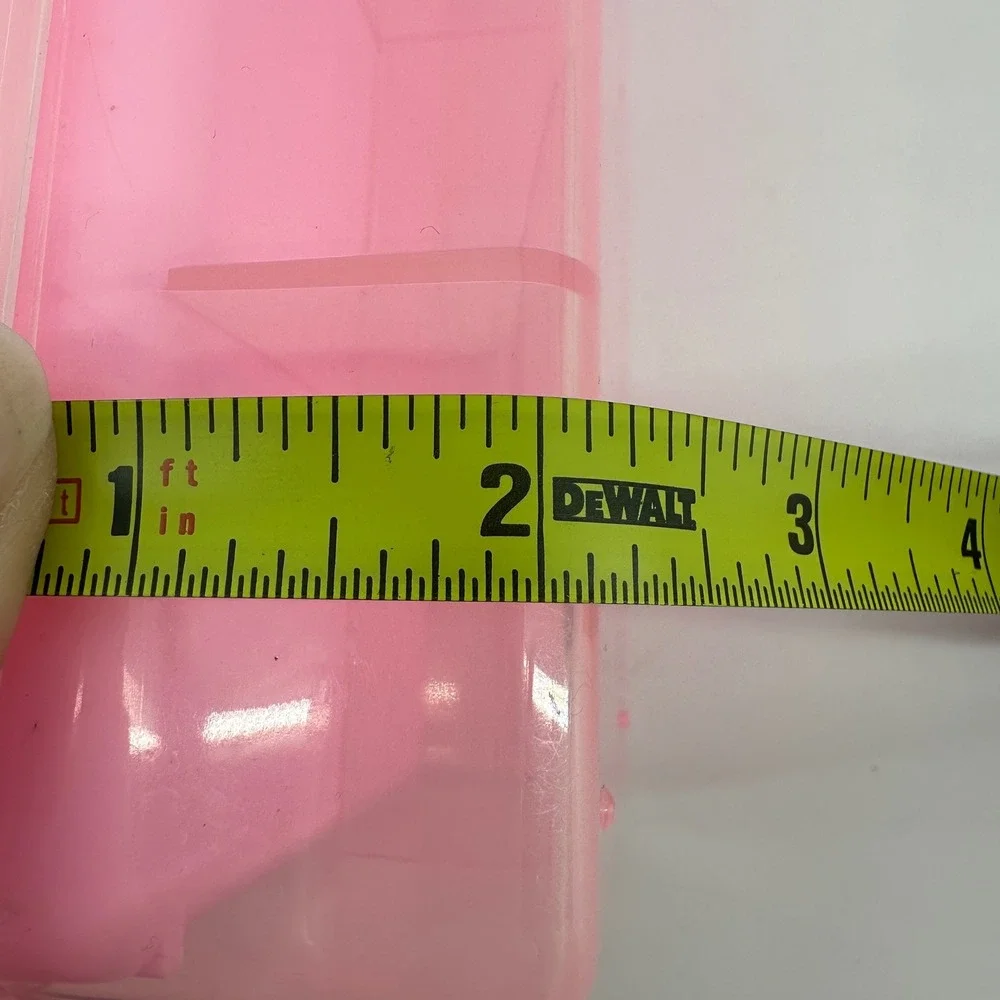 Vintage 2001 Sanrio Hello Kitty Pink Plastic 4-Compartment Organizer Box Case